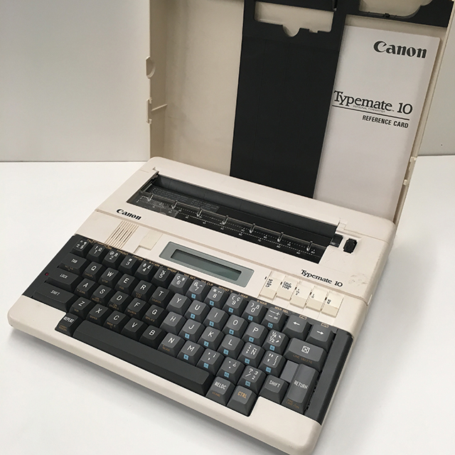 TYPEWRITER, Cream Canon Typemate 10 with Case